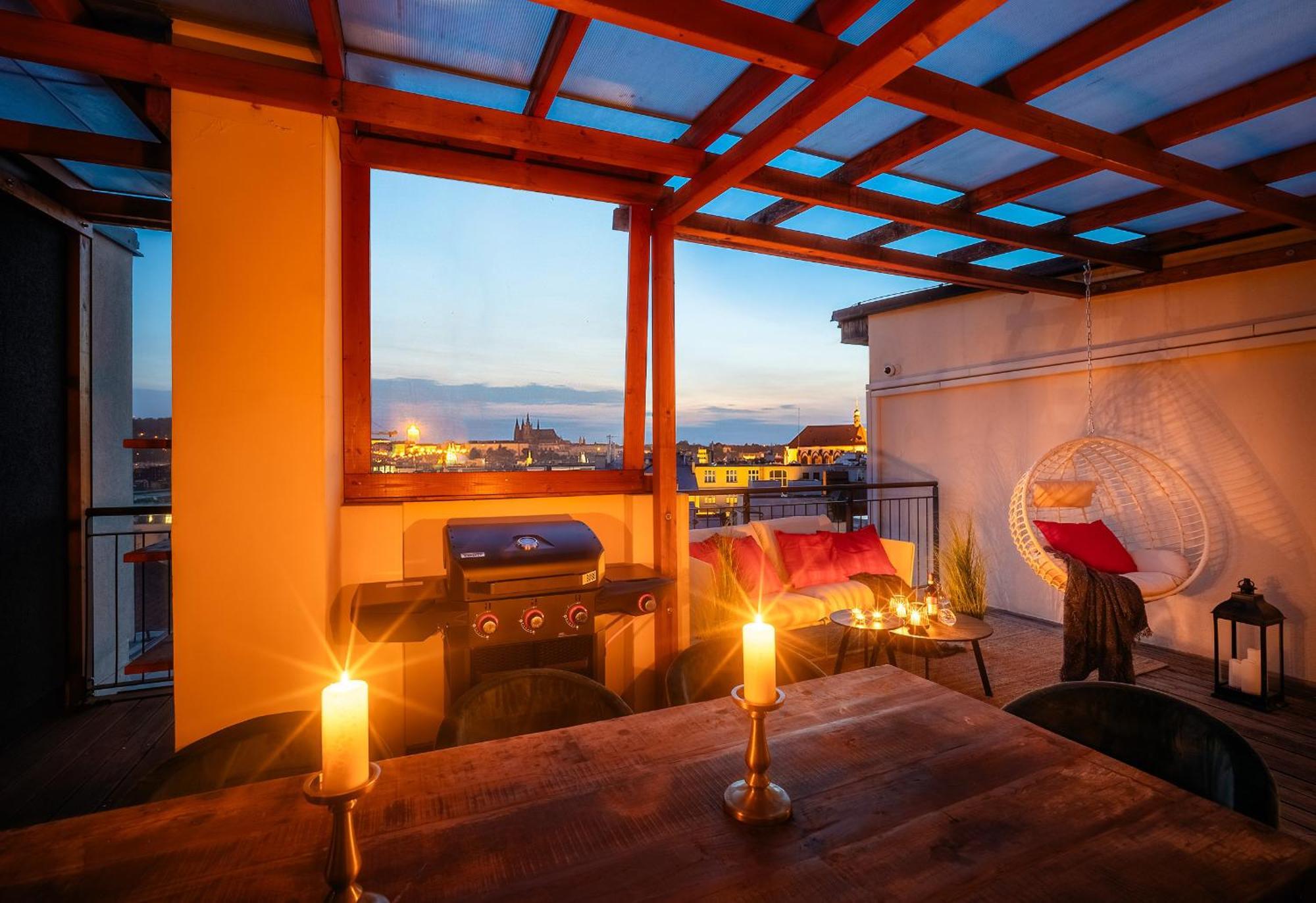 Apartamento A/c Lux Rooftop 6br+3.5bath Wenceslas Square *