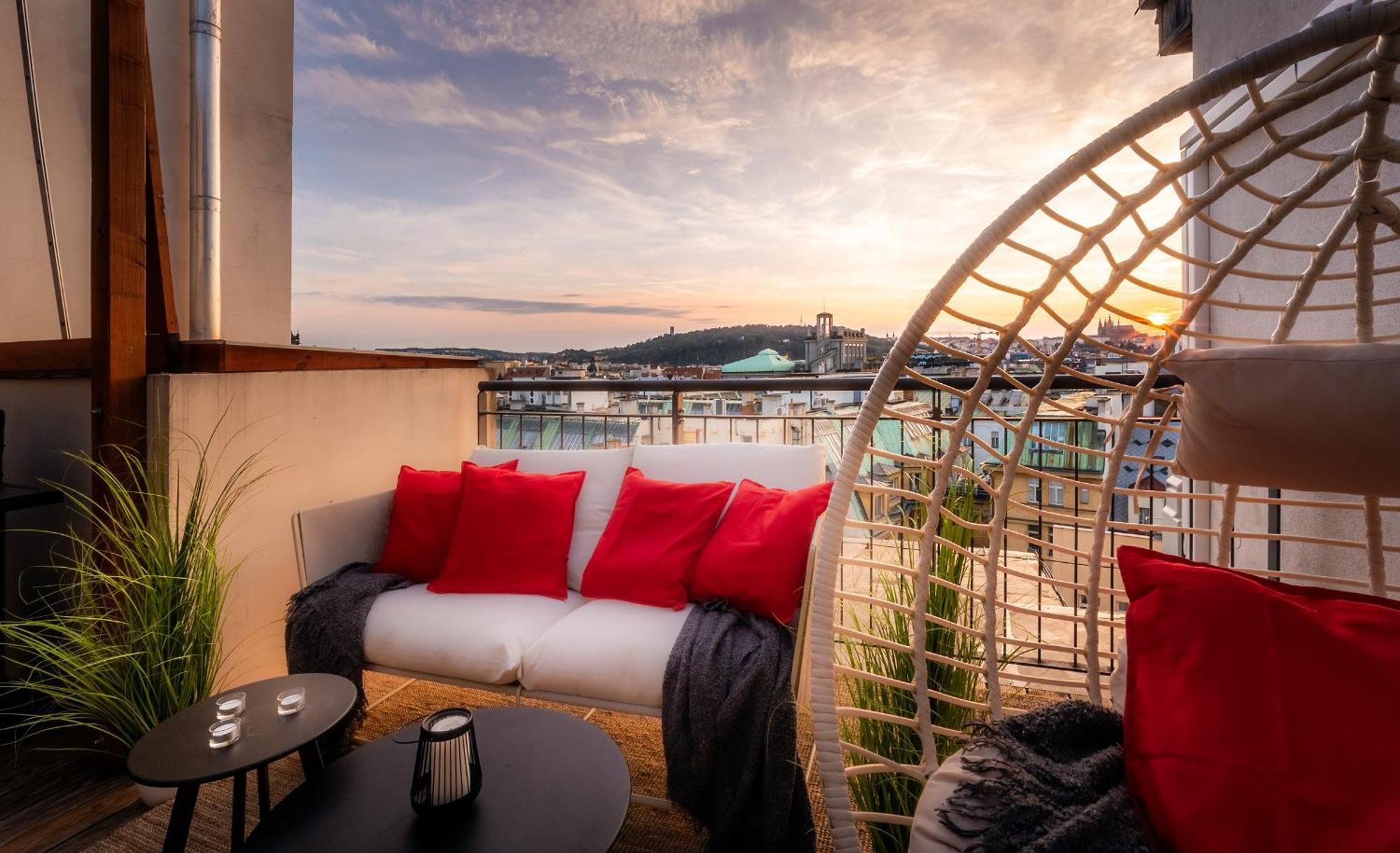 A/c Lux Rooftop 6br+3.5bath Wenceslas Square Apartamento Praga