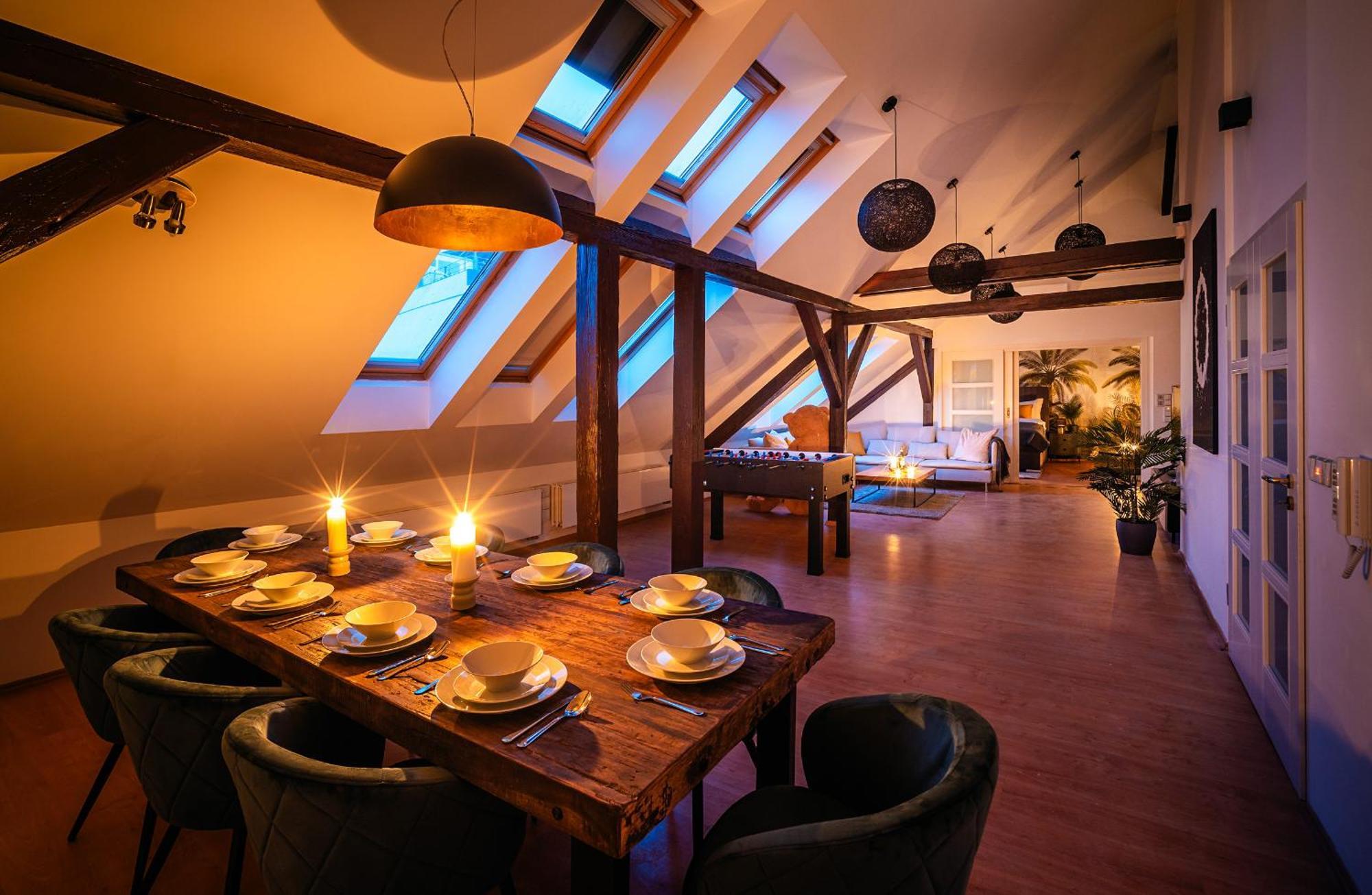 A/c Lux Rooftop 6br+3.5bath Wenceslas Square Apartamento Praga