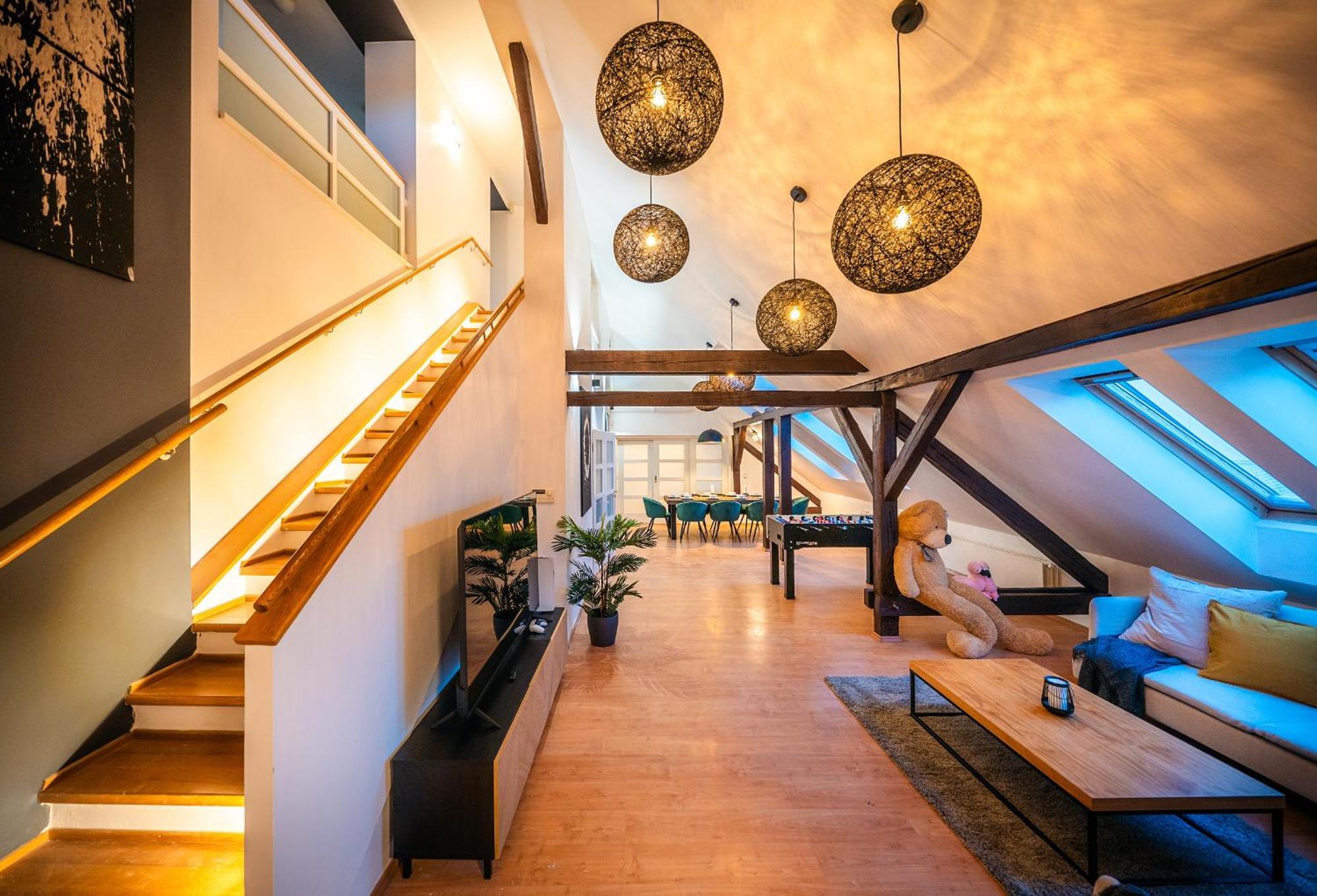 A/c Lux Rooftop 6br+3.5bath Wenceslas Square Apartamento *